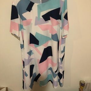 Geometric patterned dress